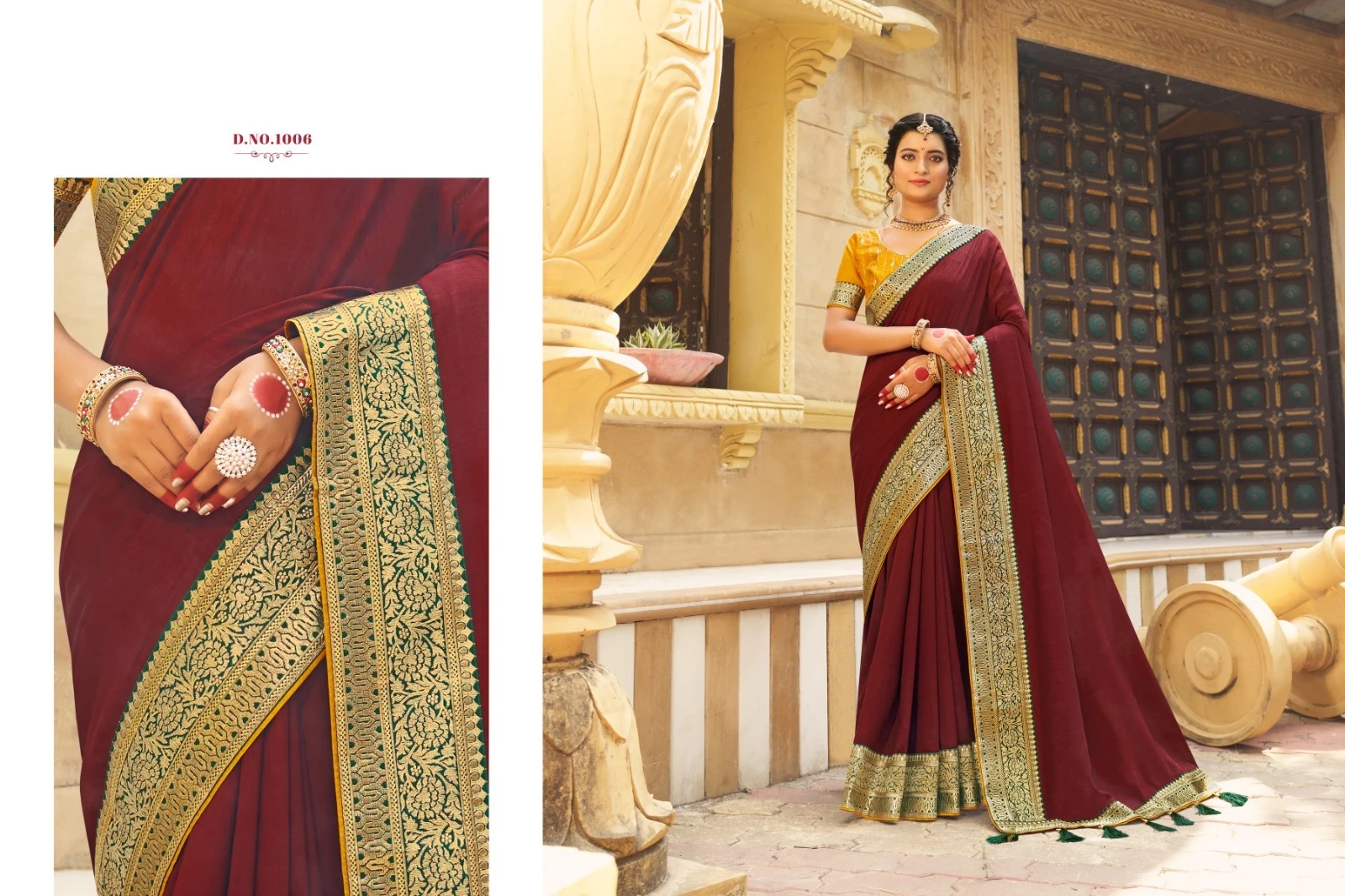 Suma Designer Manyta Vichitra Blooming Wholesale Fancy Sarees Catalog — Wholesale Sarees, MPA wholesale from Surat - Gallery Image 10